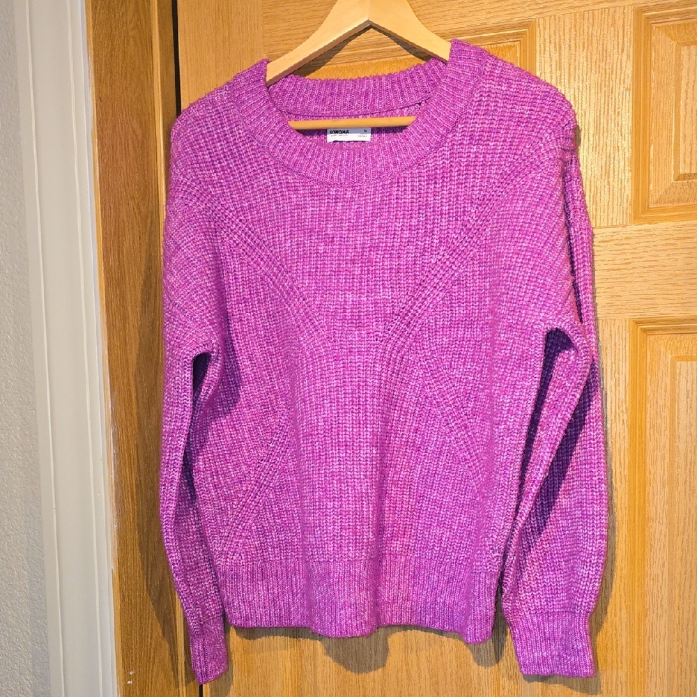 Sonoma Women's Crewneck Sweater in Bright Pink